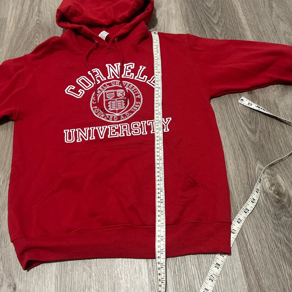 Cornell University Red Hoodie Sweater Size Small - Picture 5 of 6
